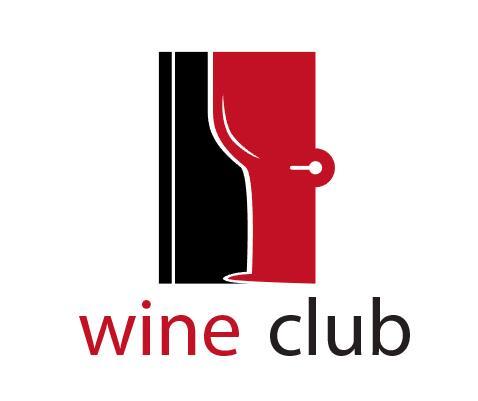 Wine club logo vector