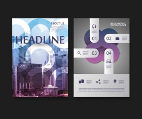 flyer brochure design template vector