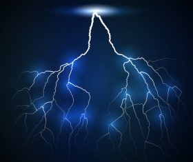 lightning branched double vector