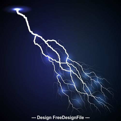 lightning dark blue vector