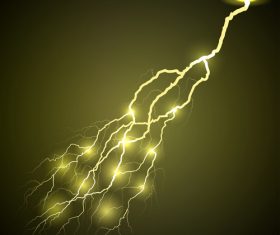lightning yellow vector