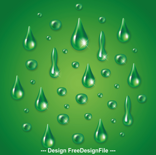 green raindrop icon