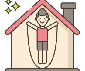 At Home Activities vector