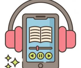 Audio Book vector