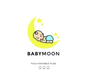 Baby logo vector