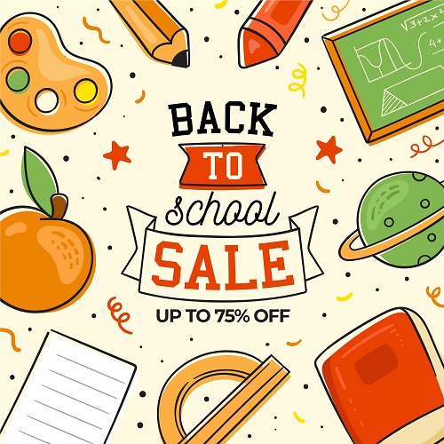 Back to School Math Icons Background Vector