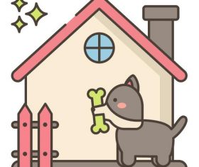 Backyard Fetch vector