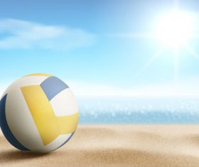 Beach volleyball vector