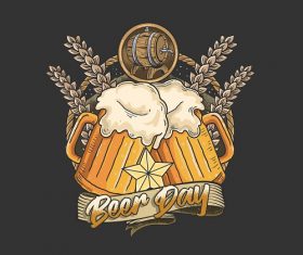 Beer Day Logo Vector
