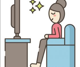 Binge Watching vector