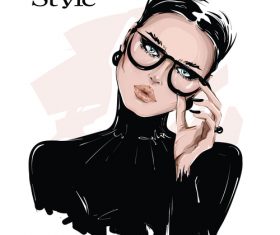 Black style vector