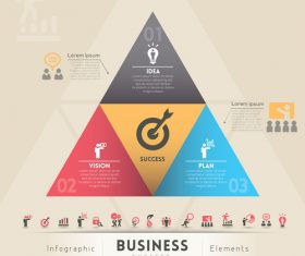 Business success Infographic vector