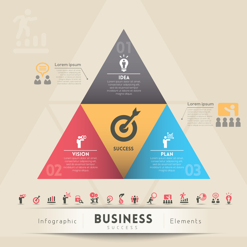 Business success Infographic vector
