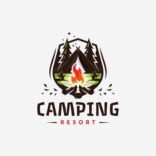 Camping Logo Poster Logo Vector