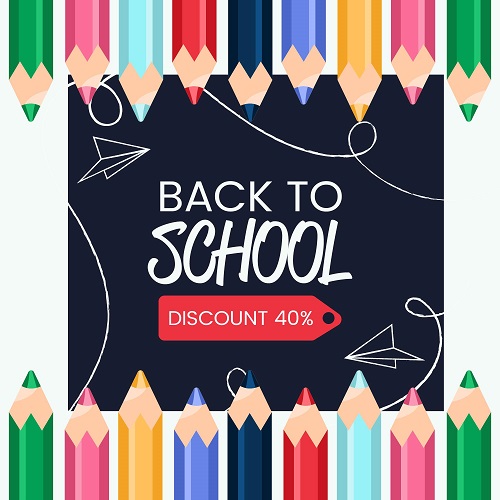 Colored Pencil Back To School Background Vector