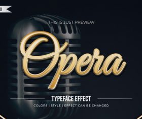 Cover editable font effect text illustration vector
