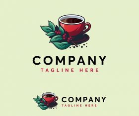 Cup of Coffee Sample Logo Vector