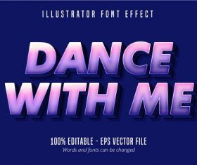 Dance with Text Vector