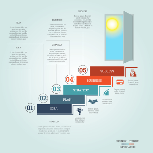 Door to success vector