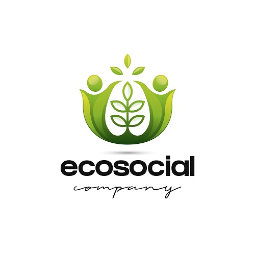 Eco Social Company Sample Logo Vector