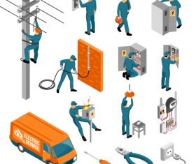 Electrical Works Vector