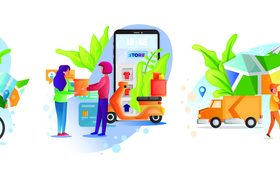 Express delivery vector