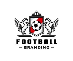 Foot Ball Branding Icon Vector