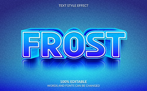 Frost Font Background Vector free download