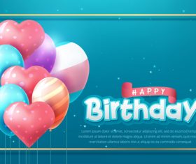 Happy birthday card vector