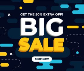 Holiday sales leaflet vector