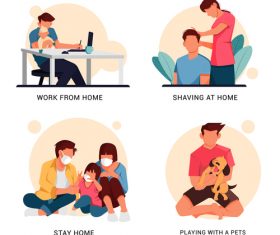 Home life vector