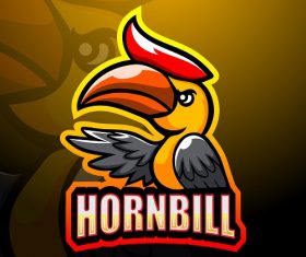 Hornbill Bird Logo Vector
