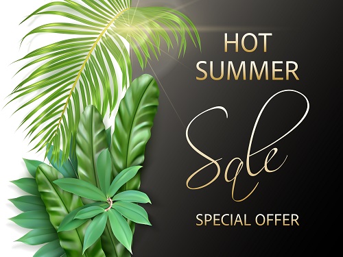Hot Summer Sale Poster Vector