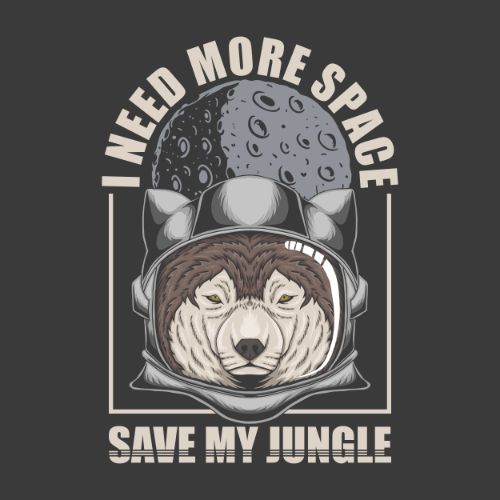 I Need More Space Save Jungle Vector
