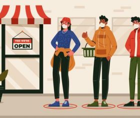 Keep social distance vector