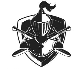 Knight Helmet Vector