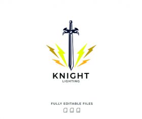 Knight logo vector