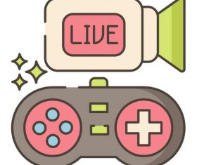 Live Gaming Stream vector
