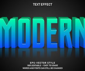 MODERN editable font ffecte text vector