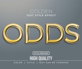 ODDS editable font effect text illustration vector
