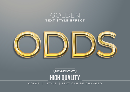 ODDS editable font effect text illustration vector