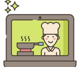 Online Cooking Classes vector