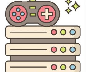 Online Gaming Server vector