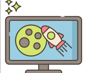 Online Space Expedition vector