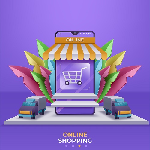 Online shopping Vector