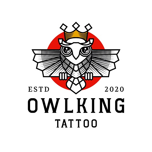 Owl King Tattoo Logo Vector free download