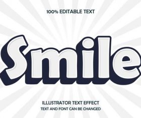 Printing font editable ffecte text vector