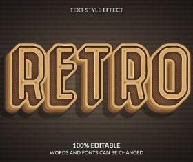 Retro Font Background Vector