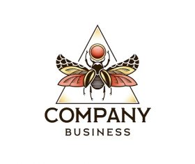 Sample Insect Company Business Logo Vector
