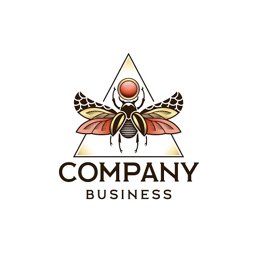 Sample Insect Company Business Logo Vector
